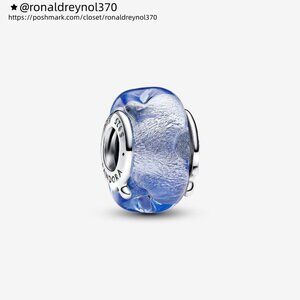 Pandora Wavy Blue Murano Glass Charm